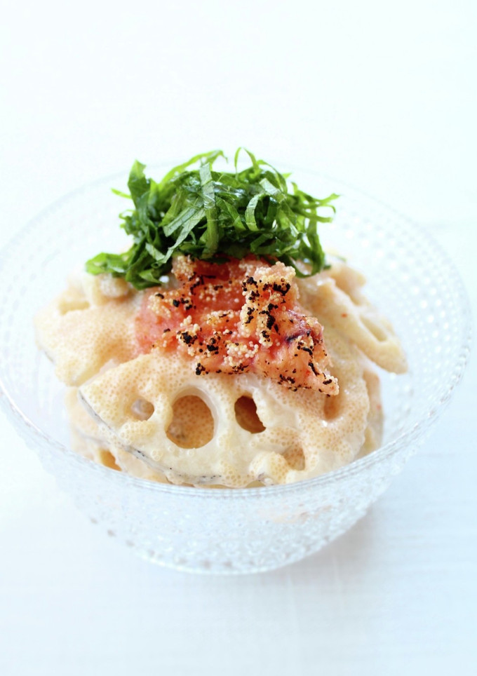 簡単に美味しい【蓮根の明太マヨ和え】-レシピのメイン写真