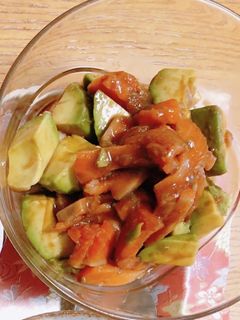混ぜるだけ 簡単!納豆アボカドサーモン-レシピのメイン写真