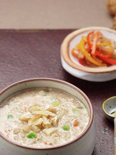 タラとくるみのお粥-レシピのメイン写真