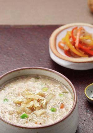 タラとくるみのお粥-レシピのメイン写真