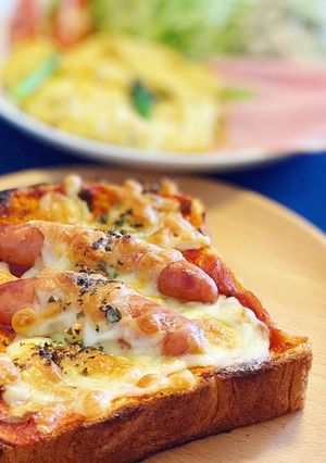 絶品簡単！ソーセージピザトースト-レシピのメイン写真