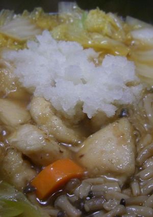鶏胸肉で☆みぞれ鍋-レシピのメイン写真