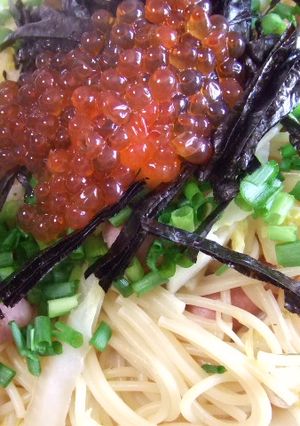 白菜とソーセージの柚子胡椒和風パスタ☆-レシピのメイン写真