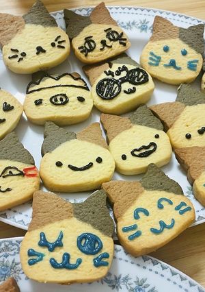 猫アイスボックスクッキー-レシピのメイン写真
