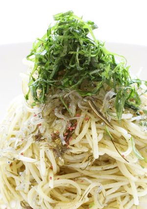 ふりかけ昆布梅しそとしらすのパスタ-レシピのメイン写真