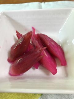 自家製梅酢でミョウガの梅酢漬け-レシピのメイン写真