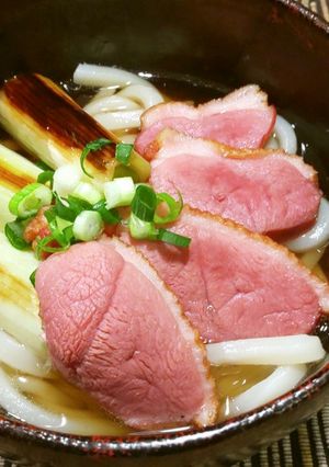 鴨葱うどん-レシピのメイン写真