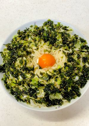 ねぎと韓国味付け海苔そうめん-レシピのメイン写真