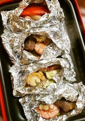 ホイルDEホットプレートBBQ-レシピのメイン写真