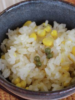 とうもろこしと山椒の実の炊き込みご飯-レシピのメイン写真