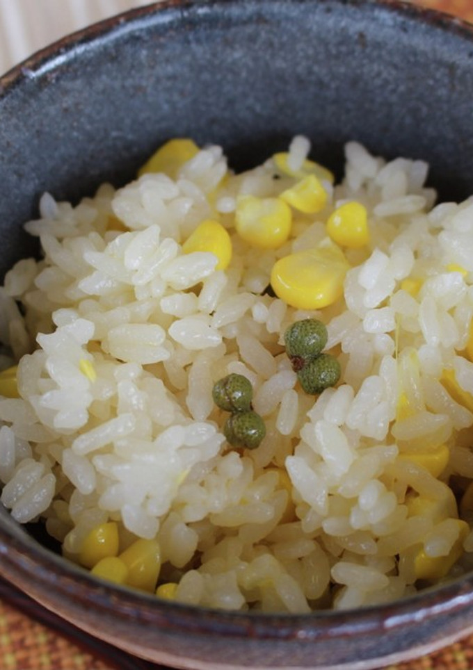 とうもろこしと山椒の実の炊き込みご飯-レシピのメイン写真