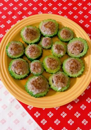 ゴーヤの肉詰め-レシピのメイン写真