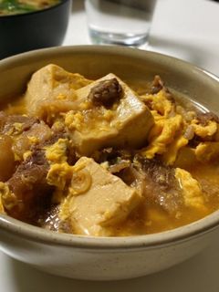 卵とじ肉豆腐-レシピのメイン写真
