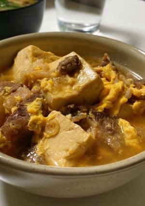 卵とじ肉豆腐-レシピのメイン写真