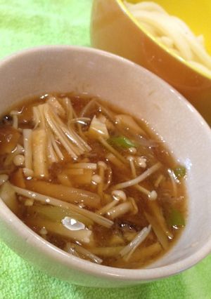 きのこたっぷりつけうどん(そばも可)-レシピのメイン写真