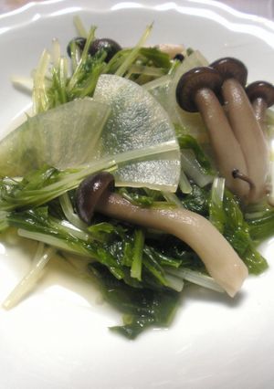 水菜としめじの煮浸し-レシピのメイン写真