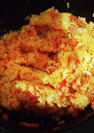 炊飯器で簡単！トマトとベーコンのピラフ-レシピのメイン写真