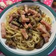 KALDI頼り☆燻製牡蠣パスタ
