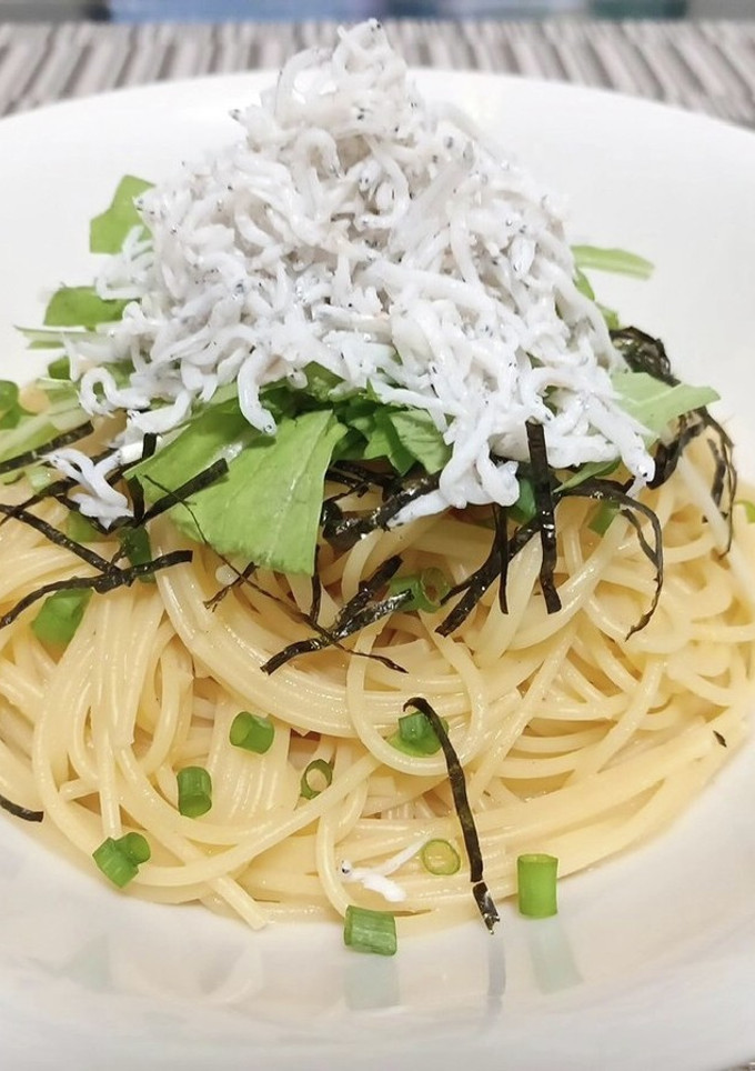 超簡単！しらすと水菜の和風パスタ！！-レシピのメイン写真