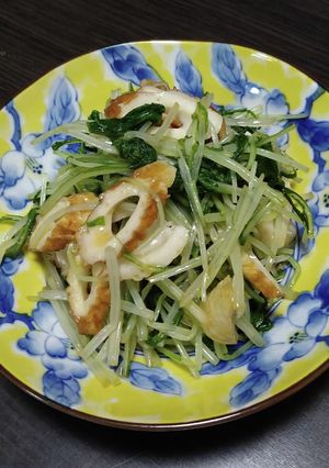 水菜と竹輪の青じそドレッシング和え〜-レシピのメイン写真