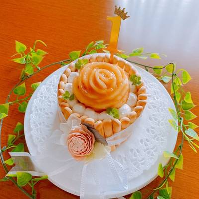 桃のbirthday cakeセット♪ 桃のbirthday cakeセット♪