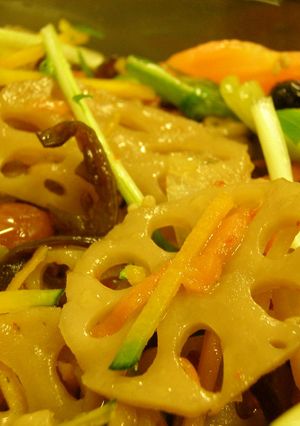 れんこんと水菜のしゃきしゃきサラダ-レシピのメイン写真