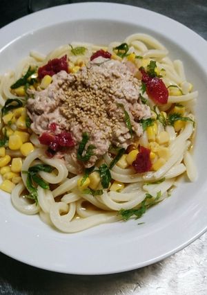 絶対においしい！ツナマヨ冷やしうどん！-レシピのメイン写真