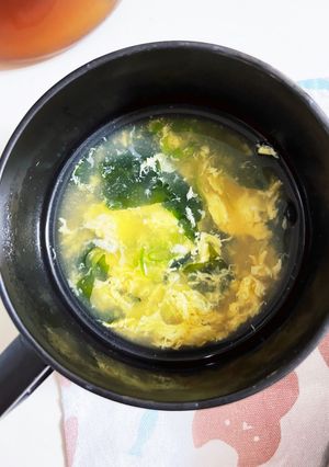 中華スープ『ワカメ・タマゴ』-レシピのメイン写真