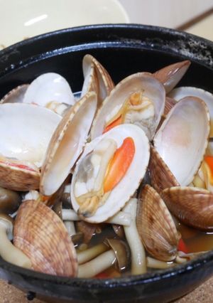 すだれ貝の酒蒸し-レシピのメイン写真