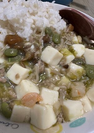 鶏白湯麻婆豆腐風 お子様-レシピのメイン写真