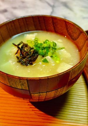 No2905冷やしみぞれ豆腐の味噌汁-レシピのメイン写真