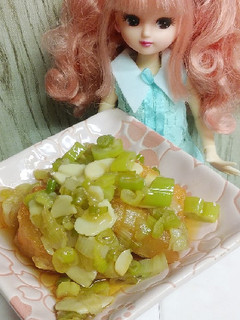 リカちゃん♡鮭ハラス*ネギにんにくごま油-レシピのメイン写真
