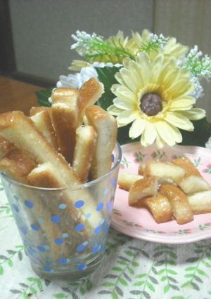 チンして作る♪パン耳でミルキーかりんとう-レシピのメイン写真