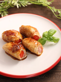 簡単!トマトのチーズ肉巻-レシピのメイン写真