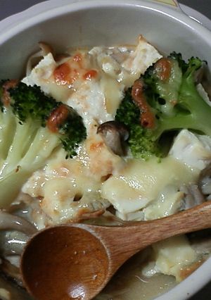 ヘルシー☆きのこと豆腐の味噌グラタン-レシピのメイン写真