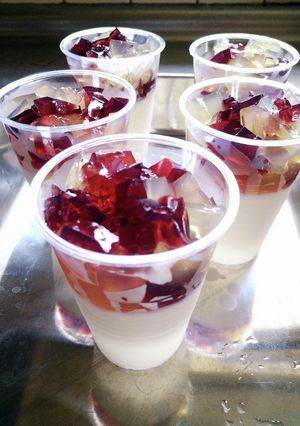 ヨーグルト華やかゼリー-レシピのメイン写真
