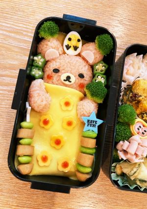 キャラ弁 リラクマ オムライス-レシピのメイン写真