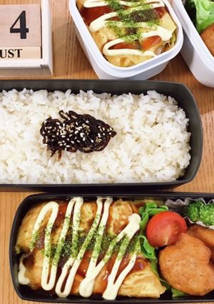 とん平焼き弁当 21/8.24-レシピのメイン写真