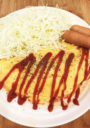 業務スーパーチキンライスで超速オムライス-レシピのメイン写真