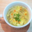 きのこと寒天のピリ辛かきたま汁