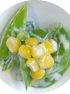 スナップえんどうのマヨ和え(透析食)-レシピのメイン写真