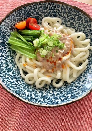 1人分レシピ:くるみだれうどん-レシピのメイン写真
