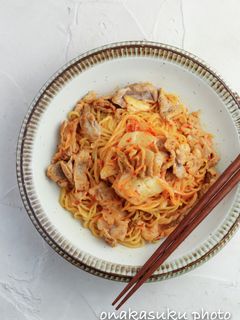 味付け失敗なし!豚キムチ焼きそば-レシピのメイン写真