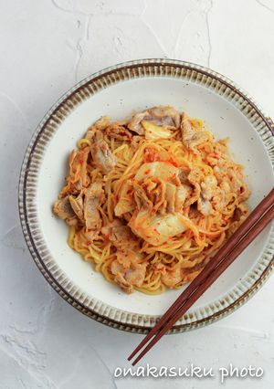 味付け失敗なし！豚キムチ焼きそば-レシピのメイン写真