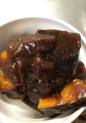 かぼちゃのこし餡煮-レシピのメイン写真