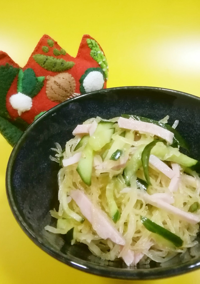 そうめんかぼちゃの中華和え-レシピのメイン写真