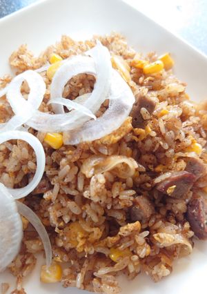 見た目は炒飯 そして食べると タコライス-レシピのメイン写真