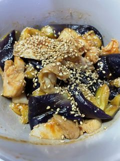 ナスとサラダチキンの韓国風和え物-レシピのメイン写真