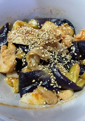 ナスとサラダチキンの韓国風和え物-レシピのメイン写真