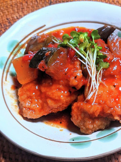 鶏の唐揚げラタトゥイユ煮込み-レシピのメイン写真